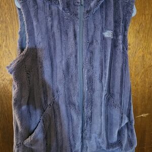 The North Face Furlander Plush Sherpa Faux Fur Hooded Fleece Vest XL